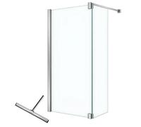 Paroi de douche NOVELLINI Lunes H 120x195 avec volet pivotant et raclette