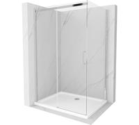 Paroi de douche OMEGA 110x70cm verre clair, cadre chromé