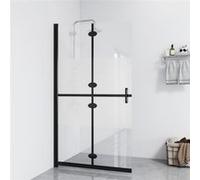 vidaXL Paroi de douche pliable Verre ESG demi-dépoli 120x190 cm