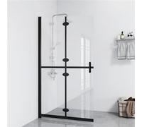 vidaXL Paroi de douche praticable pliable Verre ESG transparent 80x190 cm