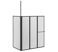 vidaXL Paroi de douche blanche 120 x 70 x 137 cm Aluminium