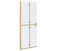 Paroi de douche vidaXL, couleur or, 80 x 6,5 x 190 cm