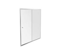 Paroi douche Serenity, 140 cm, porte coulissante réversible instal. Niche
