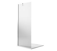 Idralite Paroi de douche Walk In Flip 40CM H190 Verre transparent 6 mm avec traitement anticalcaire