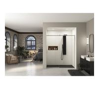Paroi Ekinox Clt 180 profilé Inox, verre transparent charnière à droite - KINEDO PA4275ITNED