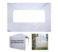 Paroi latérale de tonnelle 3x2 m en Oxford 210D imperméable coupe-vent et pare-soleil blanche pour camping et événements