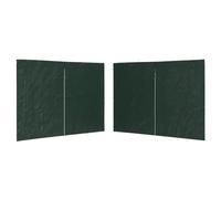 Paroi Latérale pour Tonnelle Lot de 2, Panneaux Latéraux Rideau Pergola Panneau pour Pavillon 2 pcs avec Fermeture éclair PE Vert 300 x 195 cm