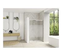 Paroi Smart Design C sans seuil 90 chromé cosmos fixe à droite - KINEDO PA90110CCOED