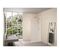 Paroi Solo 6+ verre 6mm cosmos XL 100 cm H200 cm blanc grainé - KINEDO PA2415BCOXE