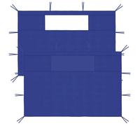 Parois latérales de belvédère avec fenêtres - vidaXL - Bleu - 4,5 x 2,1 m - 3 x 2,1 m - 200 x 70 cm