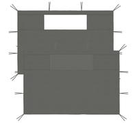 Parois latérales de pavillon 2 pièces avec fenêtre anthracite pour tente de fête, tonnelle de jardin, pergola
