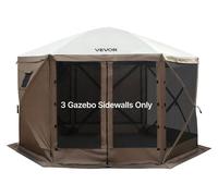 Parois latérales pour tente, 1,73 x 1,48 m, parois de tente avec une couche imperméable et protectrice contre les rayons du soleil, conception avec une fenêtre d'un seul côté, adaptées aux tentes pour
