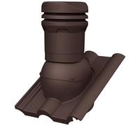 Parotec Cheminée de ventilation DN 125 mm - hauteur de 325 mm - ventilateur de toit passif pour tuiles de toit NELSKAMP FINKENBERGER/IBF DOPPELRÖMER - ventilation de toit | Tuile de ventilation - RAL