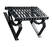 Parotec Marche de toit complète 40 cm pour couverture plate - Anthracite | RAL 7016 - Kit complet - Pour ramoneur - acier galvanisé à chaud, résistant à la corrosion