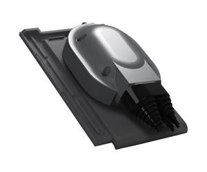 Parotec Passage de toit solaire étanche pour Röben - Bergamo - Gris noir | Pour tuiles, Traversée de toit photovoltaïque, RAL 7021, étanche, avec joints EPDM, réglable à 360°