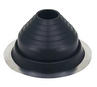 Parotec Solin de Toit - Passage du Toit - Flexible - Étanche - Fabriqué d'EPDM - Résistant aux Hautes Témperatures - Universel - Ronde Tuile Métallique - Diamètre de 75 à 160 mm