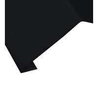 Parotec Tôle d'avant-toit Longueur 1 m - Longueur des Bords 13/70/167 Noir | aluminium, conduit l'eau de pluie du toit à la gouttière, résistant à la rouille, revêtement polyester, finition de toiture