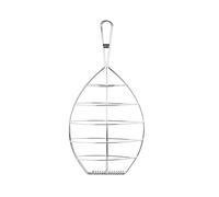 PARRILLA RODABALLO INOX L, Argent Métallique