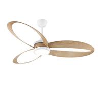 Parrot Uncle Ventilateur de plafond LED 106 cm, moteur DC silencieux, télécommande, 6 vitesses, réversible, lumière dimmable