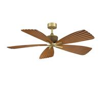 Parrot Uncle Ventilateur Plafond 142 cm Sans Lumière, Moteur DC Silencieux, 5 Pales Effet Bois, Télécommande, 6 Vitesses, Été Hiver