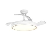 Parrot Uncle Ventilateur Plafond LED 106 cm, Pales Rétractables, Moteur DC Silencieux, Télécommande, 6 Vitesses, Réversible