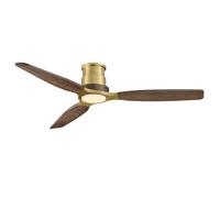 Parrot Uncle Ventilateur plafond LED 122 cm silencieux moteur DC pales bois massif télécommande 6 vitesses dimmable 3 couleurs