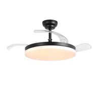 Parrot Uncle Ventilateur Plafond Silencieux avec Lumière LED 106 cm, Pales Rétractables, Moteur DC, Télécommande, 6 Vitesses