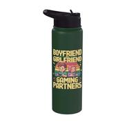 Partenaires de jeu pour petit ami et petite amie Stainless Steel Insulated Water Bottle