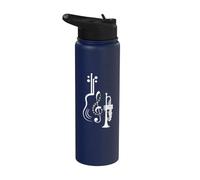 Partitions de musique musiciens e sol Partitions Stainless Steel Insulated Water Bottle