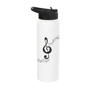 Partitions de musique musiciens e sol Partitions Stainless Steel Insulated Water Bottle