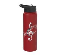 Partitions de musique musiciens e sol Partitions Stainless Steel Insulated Water Bottle