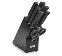 PARTNER : Couteau multifonctionnel modèle 7, avec 6 lames et une paire de ciseaux, couleur noire, marque GP