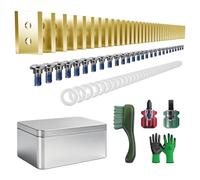 Parts Camp Lot de 36 lames de rechange durables en titane doré avec rondelles de rechange pour tondeuses robotiques Mammotion Luba/Yuka Series pour Luba AWD 1000 à 5000, large compatibilité