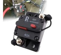 parts PTT Disjoncteur Hi-Amp à goujon 1/4'' 40A 12 V 48 V DC étanche IP67 interrupteur de batterie thermique protection à réarmement manuel T3 pour Marin RV Caravan Pièces du système solaire