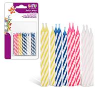 Party - Blister 24 velitas anniversaire, multicolore (68046)