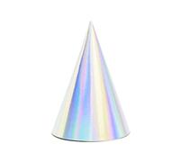 Party Deco Lot de 6 Cônes Capsules Effet Opalescent Irisé Irisé