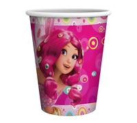 Party Factory « Mia & Me » Lot de 10 gobelets en carton colorés pour fête d'anniversaire d'enfant ou fête à thème 250 ml