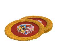 Party Factory Pat' Patrouille Lot de 8 assiettes jetables en carton, multicolores, Ø 23 cm, pour anniversaire d'enfant, fête à thème