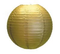 Party Pro 502114M Lanterne Japonaise Papier de Riz Or 35 x 35 x 35 cm