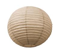 Party Pro 502116M Lanterne Japonaise Papier de Riz Taupe 35 x 35 x 35 cm