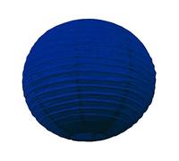 Party Pro 5023M Lanterne Japonaise Papier de Riz Bleu Nuit 35 x 35 x 35 cm