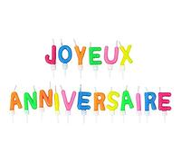 PARTY TIME 1 an de Plus - BO2024 - Bougie Gateau Joyeux Anniversaire Lettre