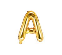PartyDeco - FB2M-A-019 - Ballon en forme de lettre en or 35 cm pour anniversaire adulte enfant, couleur