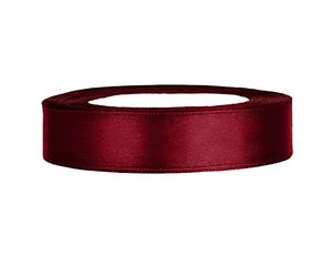 PartyDeco Générique - Ruban Satin Double Face 12MMX25M Lie DE VIN