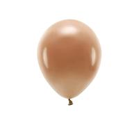 PartyDeco Hel Air Lot de 10 ballons en latex pour décoration de mariage, anniversaire, fête Marron chocolat pastel Diamètre env. 26 cm