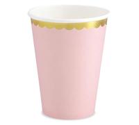 PartyDeco KPP16-081J-EU1 gobelet jetable 6 pièces 220 ml Papier Rose