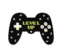 PartyDeco Lot de 12 serviettes de table en papier pour gamer Noir