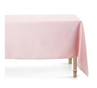 PartyDeco - Nappe 180 x 300 cm - Tissu 100 % polyester - Grande nappe rectangulaire rose mat pour mariage, anniversaire, baptême, Saint-Valentin, fête