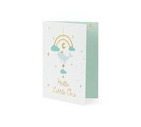 PartyDeco Wal Mobile Card Tiffany Blue Baby Shower, Gender Reveal Party Anniversaire 1er Anniversaire Garçons Cadeau Suspendu Décoration Chambre DIY