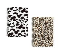 PartyKindom 2 Pièces Bloc-notes à Spirale en Papier Polypropylène A5 | Pages pour Prises Rapides, Usage Bureau et Planning Hebdomadaire, Carnet Simple pour Notes